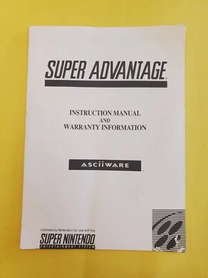 Super Advantage Controller For SNES - Manual Only - Image 1 of 3