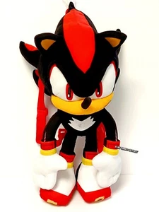 Mochila de peluche Sonic The Hedgehog Shadow de 18" figura de peluche Sega niños juguete regalo - Imagen 1 de 6
