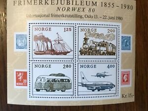 Norwegen 1980, Block 3, Mi.: 817-20, postfrisch, Int. Briefmarkenausstellung NOR