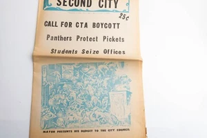 Second City Chicago Underground newspaper 1968 Panthers California Scab Grape AD - Picture 1 of 9