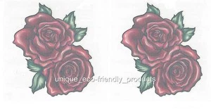LOTE 2 - ROSAS ROJAS TOTALMENTE ABIERTO Tatuaje Temporal ~ SEXY ~ - Imagen 1 de 1