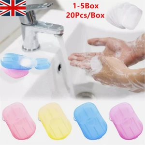 20-100Pcs Soap Paper Sheets Portable Disposable Travel Scented Bath` - Picture 1 of 28