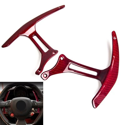 Paleta de cambio de volante para Ferrari 458 Italia Speciale F12 rojo carbono Foto 1 de 4