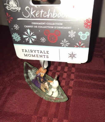 Disney Parks Sketchbook Ornament Anna & Olaf Frozen 2 2020 Fairytale Moments - Image 1 of 4