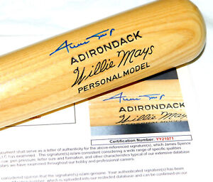 Willie Mays Autographed Adirondack PERSONAL MODEL Bat Signed JSA COA
