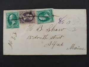 Kansas: Longton 1870s #136 (2) + #151 12c Banknotes Registered Cover, 1989 PFC - Picture 1 of 5