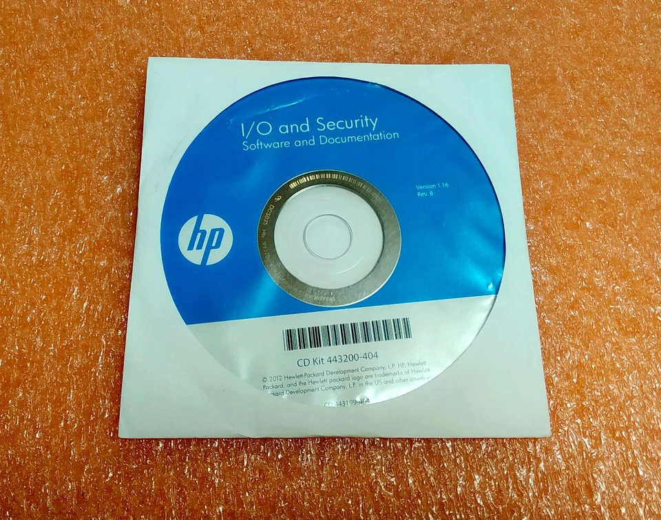 HP I/O and Security Software & Documentation Version 1.16 CD Kit 443200-404 - Bild 1 von 1
