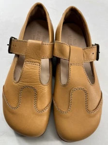 Kalso Earth Womens Shoes Size 8 Natural Brown Faroe Lotus Leather Comfort Casual - Picture 1 of 4