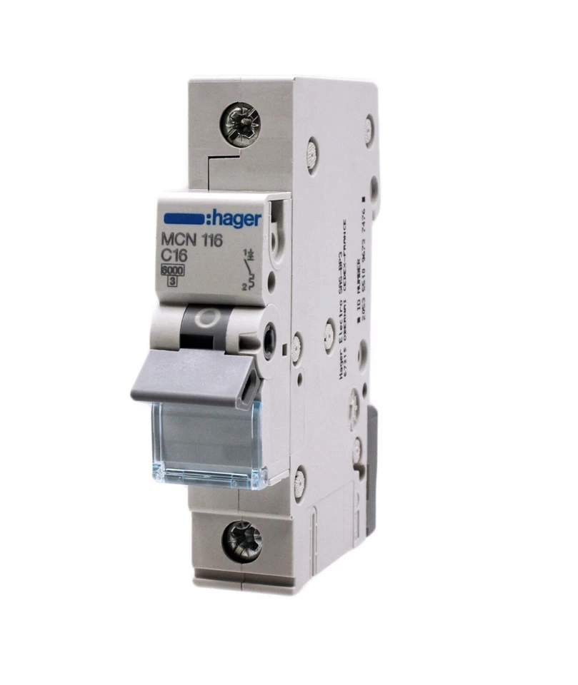 Hager MCN 116 LS Schalter C16 6kA Sicherung Automat Leitungsschutzschalter 16A