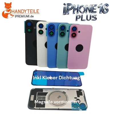 HANDY TEILE PREMIUM Akkudeckel Für iPhone 16 Plus Komplett Backcover Rückseite Top Alle Farben