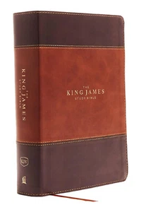King James Study Bible Brown Full-Color Edition BRAND NEW in Shrink Wrap!!! - Picture 1 of 6
