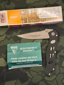 Buck ATS-34 Taclite Folding Knife First Production - Picture 1 of 3