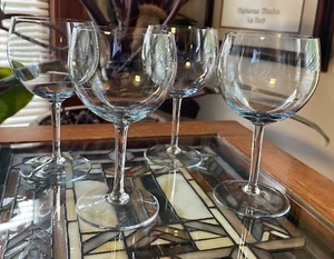 MCM Dorothy Thorpe Blue Lustre Wine Glasses Set of 4 - Picture 1 of 5