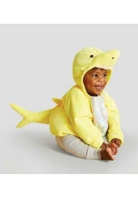 Hyde And Eek Plush Yellow Baby Shark Infant Pullover Halloween Party Costume NWT - Image 1 of 4