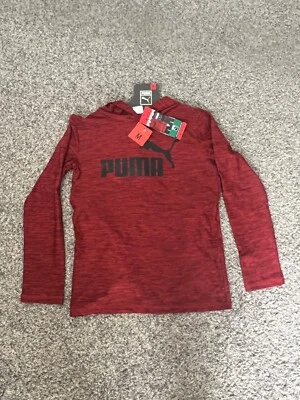 NUEVO Paquete de 2 camisetas Puma Youth manga larga rojas/negras talla M 10/12 Foto 1 de 4