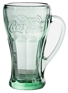 Coca Cola grüner Becher mit Henkel von Libbey 6 3/8" - Bild 1 von 1
