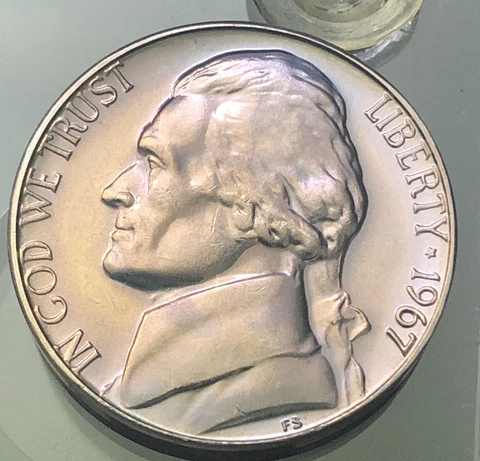 1967 SMS Jefferson Nickel Direct From Special Mint Set Cover