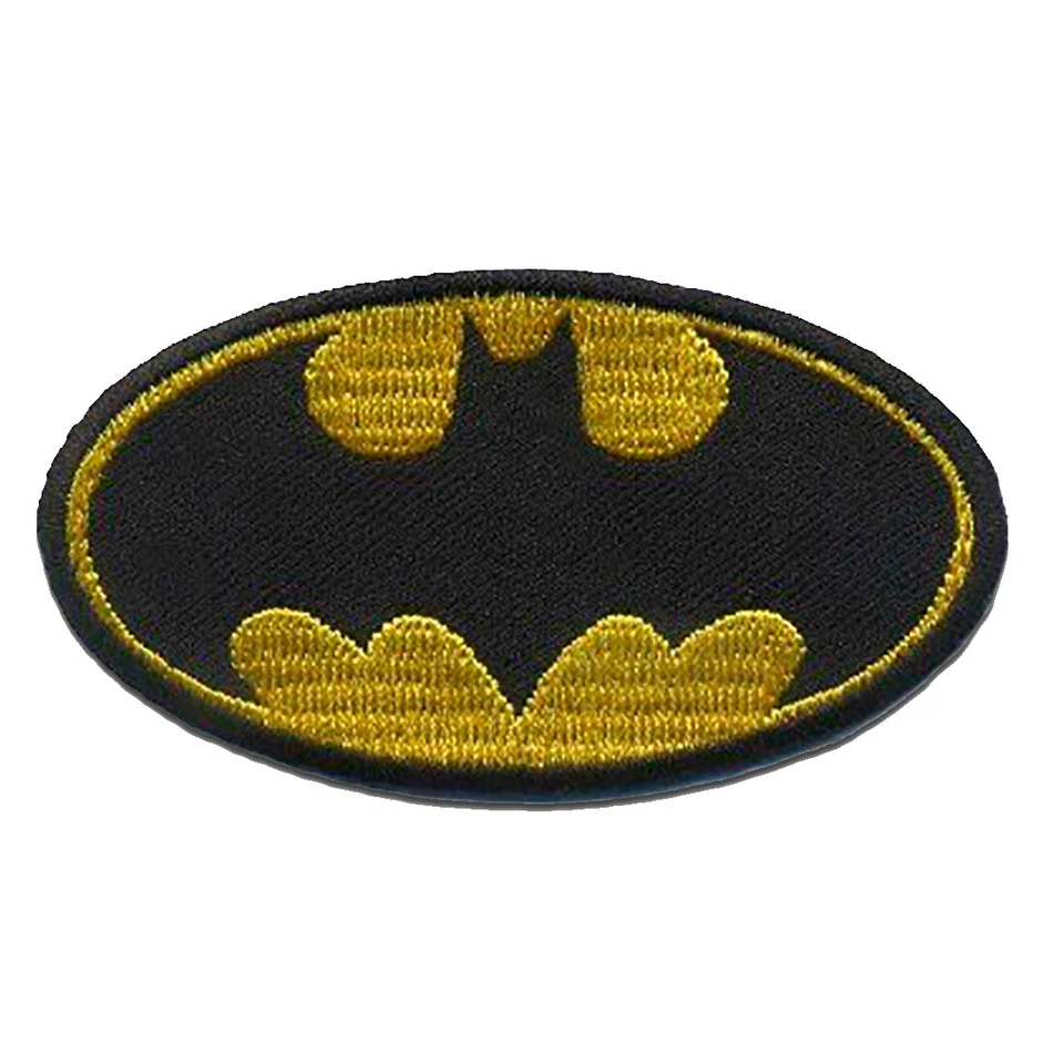 Aufnäher / Bügelbild - Batman ""Logo"" - gelb - 7 8 3 cm - Patches Aufbügeln