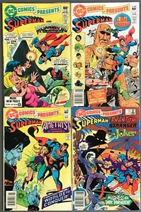 [Superman] DC Comics presenta lote mixto de 4 títulos 1981-1984 - Imagen 1 de 3