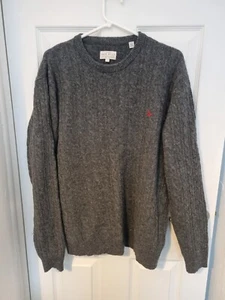 JACK WILLS Mens The Marlow Crew Neck Jumper Sweater Large Grey - Picture 1 of 8