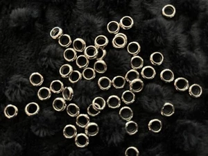 *~50~💕Piece, Bulk Lot Antique Silver Tone 6mm Smooth Spacer Beads ~DIY Jewelry! - Picture 1 of 3