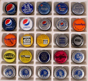 25 PEPSI #2 PLASTIC LINED SODA BOTTLE CAPS CROWNS PEPSI COLA NEW YORK NY VINTAGE