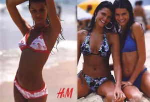 2004 H&M Ana Beatriz Barros Isabeli Fontana Fashion 8-seitige MAGAZINANZEIGE - Bild 1 von 4