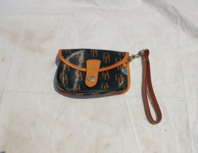 Dooney and Bourke Signature Rainbow Small Wristlet Keychain Pouch Wallet Bag - Image 1 of 4