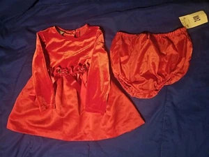 Mädchen Baby Größe 18 Monate Urlaub rotes Kleid 2-teilig Windelhülle 24 Monate - Bild 1 von 2