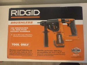 Martillo giratorio RIDGID 18V sin escobillas 1 pulgada SDS-Plus (solo herramienta) - Imagen 1 de 2