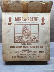 Vintage Hoyne Mirro-Scene Cuttu Sark Six 12x12 Mirror Tiles New in Original Box - Picture 1 of 9