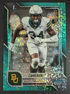 2025 Bowman Chrome U - Josh Cameron #60 - Aqua Mini Diamond 002/325 - Picture 1 of 2