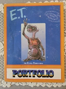 Vintage 1982 E.T. School Folder Portfolio The Extra-Terrestrial - Picture 1 of 19