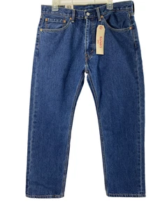 Levis 505 Jeans Mens 36 x 29.5 Extra Room in Thigh Straight Medium Wash Denim - Picture 1 of 16