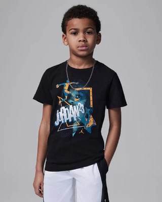 Nike Air Jordan 3Peat T-Shirt 85D735-001 Youth Little Kids' Boys' Size 6 NEW - Image 1 of 2