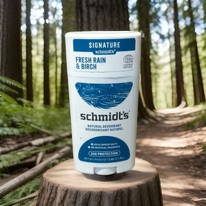 Schmidt'S 2 PACk 100% Natural Origin Ingredient Deodorant Stick Fresh Rain Birch - Picture 1 of 10