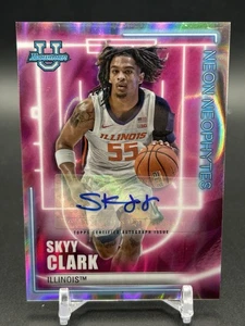 2022-23 Bowman U Best Skyy Clark Neon Neophytes Auto Lava Refractor #/50 - Picture 1 of 2