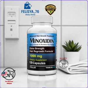 Minoxidin 1000mg Hair Growth Extra 120 Pills Men & Women Regrowth Strength New - Picture 1 of 6