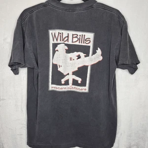 Vintage Wild Bill's Western Outfitters Distressed Single Stitch Shirt Size XL - Picture 1 of 12