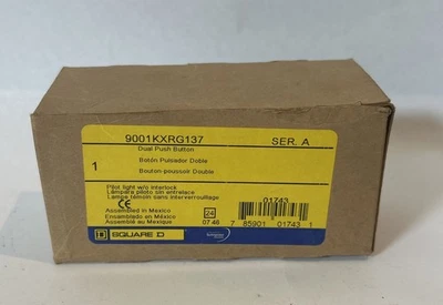 Square D 9001KXRG137 Series A 110/120 V 50-60 Hz Lamp 755 Dual Push Button - Image 1 of 4