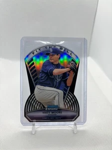 2013 Bowman Chrome Matt Moore Fit The Bill Die Cut /99 Tampa Bay Rays #FTB-MMO - Picture 1 of 2