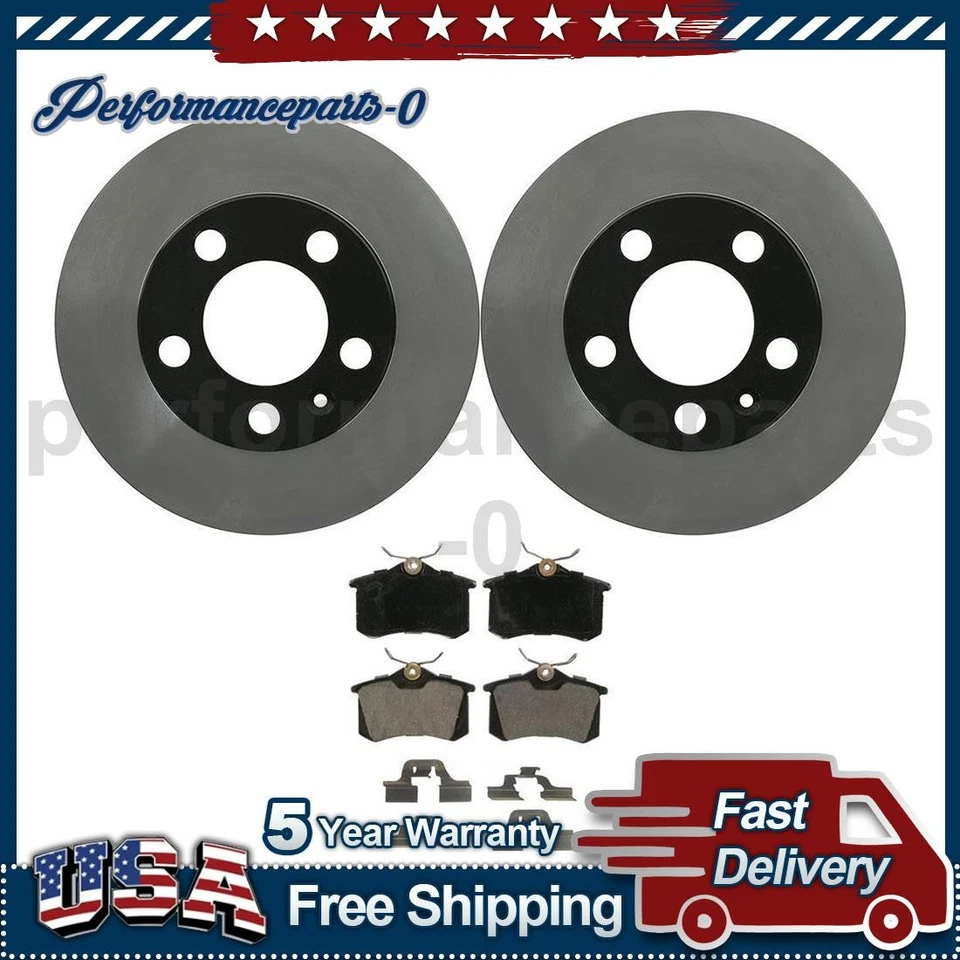 Juego de pastillas de freno de disco trasero rotor de freno de disco para Audi A1 2015-2015 Foto 1 de 4