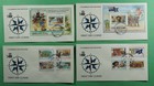 DR WHO 1993 BRITISH VIRGIN ISLANDS 4 FDC COLUMBUS ANIV COMBO R90640