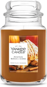 Yankee Candle Pumpkin Banana Scone 22oz Large Jar Holiday Scented Candle - Picture 1 of 11