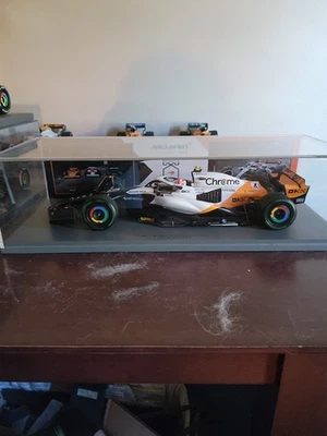 McLaren F1 MCL60 #4 Lando Norris 9th Monaco GP 2023 Triple Crown 1:18 Spark - Image 1 of 4