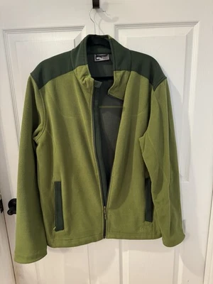 REI Green Fleece Zip Up Stand Up Collar Jacket Mens Size L Outdoor Hiking - Image 1 of 4