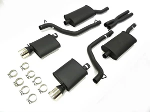 OBX Stainless Catback 05-10 Chrysler 300C 5.7L Hemi Dual Exhaust Kit 7pcs - Picture 1 of 8