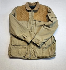 Remington Sportman Men's Jacket XL 90's  Suede Detail Tartan Lined Made in USA - Picture 1 of 10