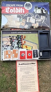 Board Game Escape from Colditz Gibsons Edition Nearly Complete Boxed - Picture 1 of 19
