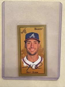 2025 Topps T205 Matt Olson Atlanta Braves Gold Leaf Foil SSP - Picture 1 of 1